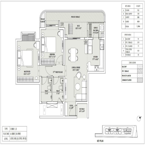 2BHK - 1337 Sqft