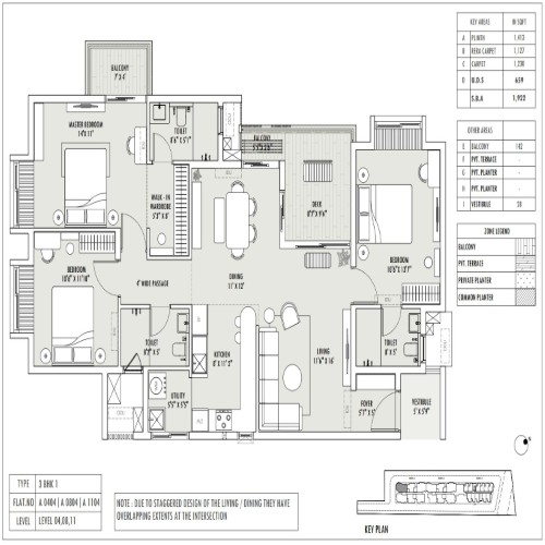 3BHK Penthouse - 3035 Sqft